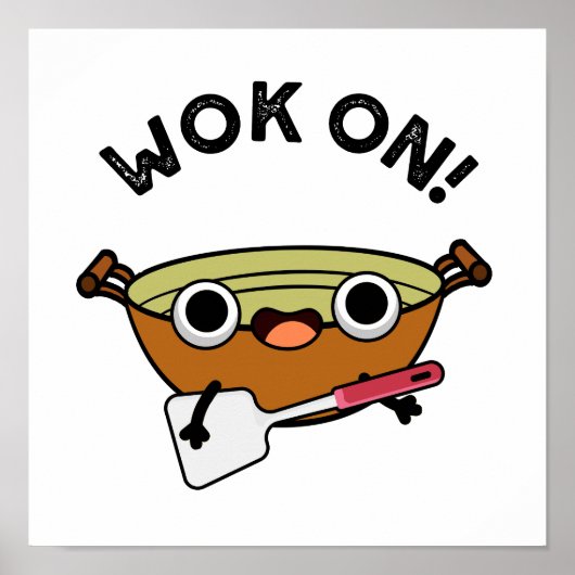 Werk aan grappige Chinese kookwoordgrappen Poster (Voorkant)