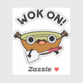 Werk aan grappige Chinese kookwoordgrappen Sticker (Vel)