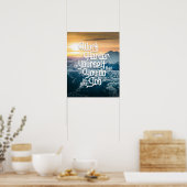 werk aan uw zelfaansporingsrecht poster (Keuken)