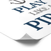 Werk als een kapitein Scheepvaart-kinderkamerprint Poster (Hoek)