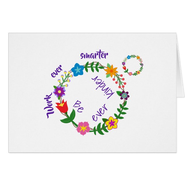 Werk altijd slimmer, wees altijd vriendelijker (©  (Voorkant Horizontaal)