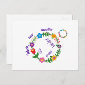 Werk altijd slimmer, wees altijd vriendelijker (©  briefkaart (Voorkant / Achterkant)