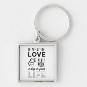 Werk, Attitude, Succes, Dromen Motiverend Sleutelhanger