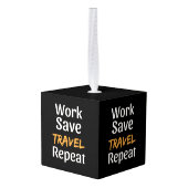 Werk Bespaar reizen Herhalen - Cool Broke Travelle Decoratie (Achter hoekig)