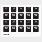 Werk besten in het samen klassieke vierkante sticker (Vel)