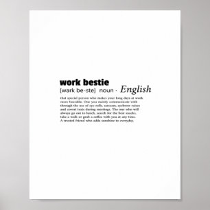 Werk Bestie Classic Chill Poster