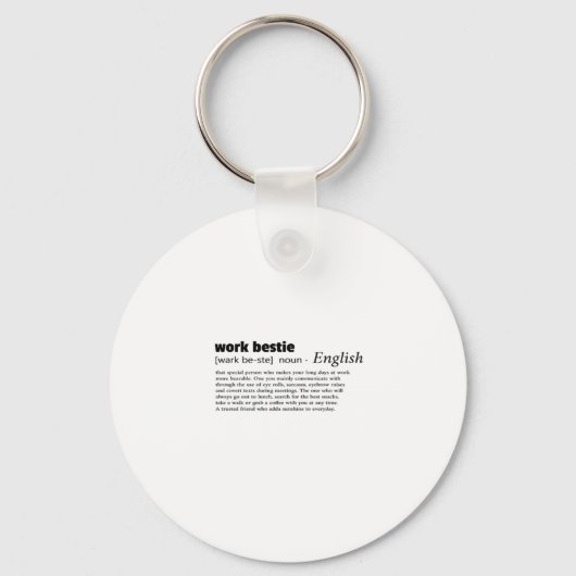 Werk Bestie Classic Chill Sleutelhanger (Voorkant)