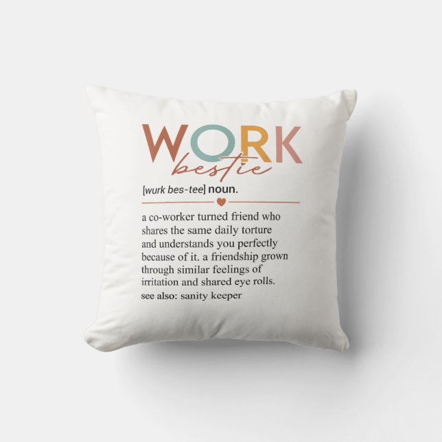  werk Bestie Definition Docenten Verpleegkundigen  Kussen (Voorkant)
