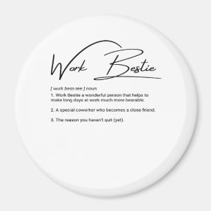 Werk Bestie Funny Collega & Collega Classic Magneet