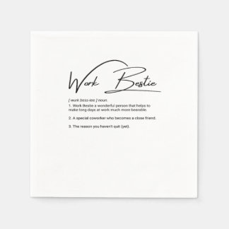 Werk Bestie Funny Collega & Collega Classic Servet