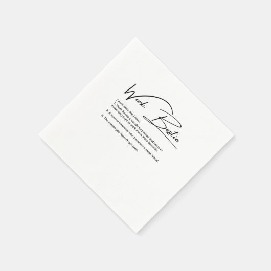 Werk Bestie Funny Collega & Collega Classic Servet (Hoek)