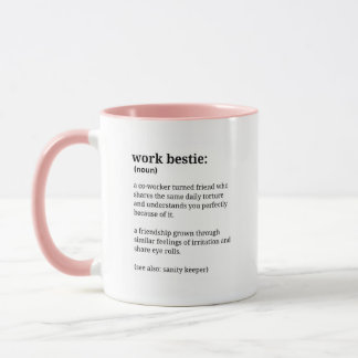 Werk Bestie Funny Coworker Koffie Mok