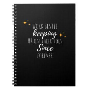 Werk Bestie Funny Werk Kantoor Coworker Classic Notitieboek