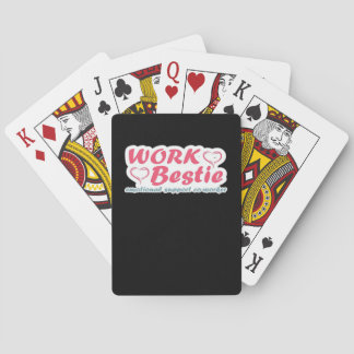 Werk Bestie Geschenken Quote Emotionele hulp Co-Wo Pokerkaarten