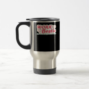 Werk Bestie Geschenken Quote Emotionele hulp Co-Wo Reisbeker
