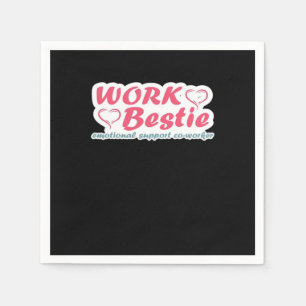 Werk Bestie Geschenken Quote Emotionele hulp Co-Wo Servet