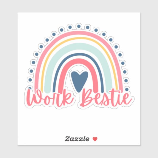 Werk Bestie Gift Sticker (Vel)