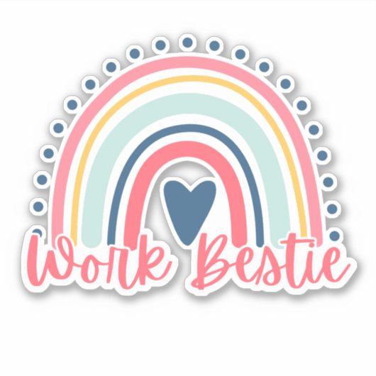 Werk Bestie Gift Sticker (Voorkant)