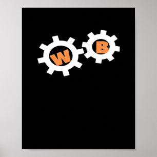 Werk Bestie World's Best Work Bestie Collega Fun Poster