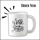 Werk Besties - Medewerker Vriend Gift Mok - Cursiv