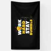 Werk bij bijen Harde Blijf broos Spandoek (Verticaal)