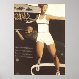 Werk, bouw, klaag niet over propaganda poster