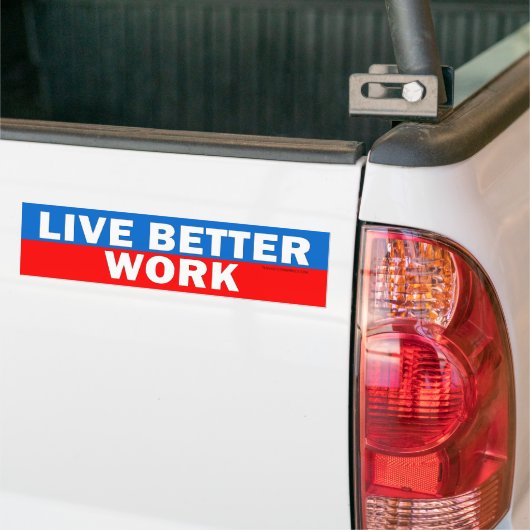 Werk Bumpersticker (Op Truck)