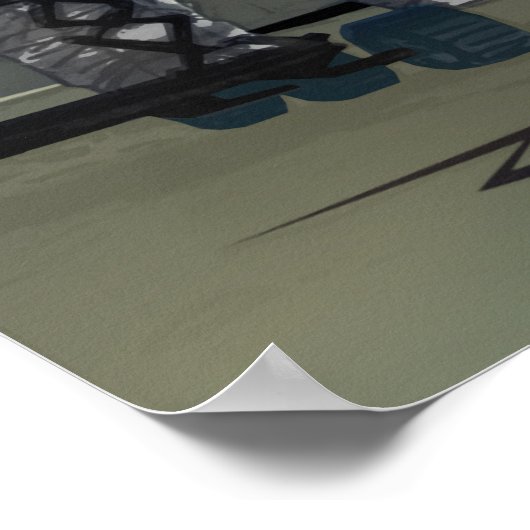 WERK DE NACHTSHIFT OP MARS' MOON NASA Explorers Poster (Hoek)