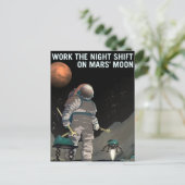 werk de werving van de Mars van de Nacht Verschui Briefkaart (Staand voorkant)