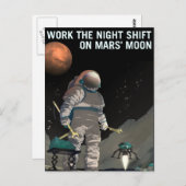 werk de werving van de Mars van de Nacht Verschui Briefkaart (Voorkant / Achterkant)