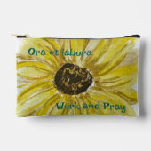 Werk en bid Zonnebloem Print Cut Zipper Bag Etui (Voorkant)