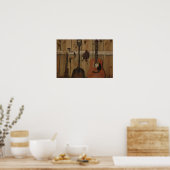 Werk en speel gitaar poster (Keuken)