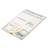 Werk- en zakelijk weekrooster notitieblok (Schuin)