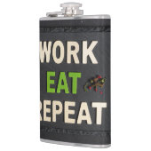 Werk eten herhalen heupfles (Links)