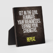 Werk F#cking Harder - Motivatie resultaat Fotoplaat (Voorkant)