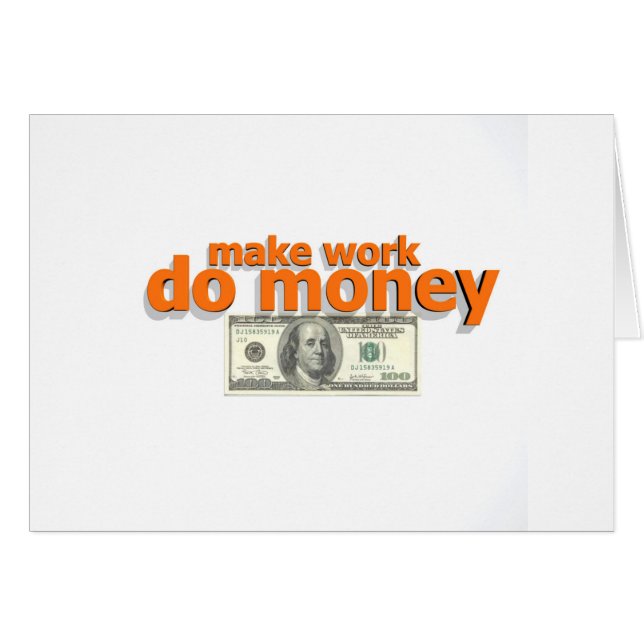 Werk geld laten opleveren (Voorkant Horizontaal)