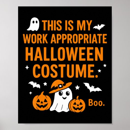 Werk geschikte spookkostuums poster (Voorkant)