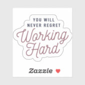 Werk Hard 10pc Waterdichte Sticker Set (Vel)