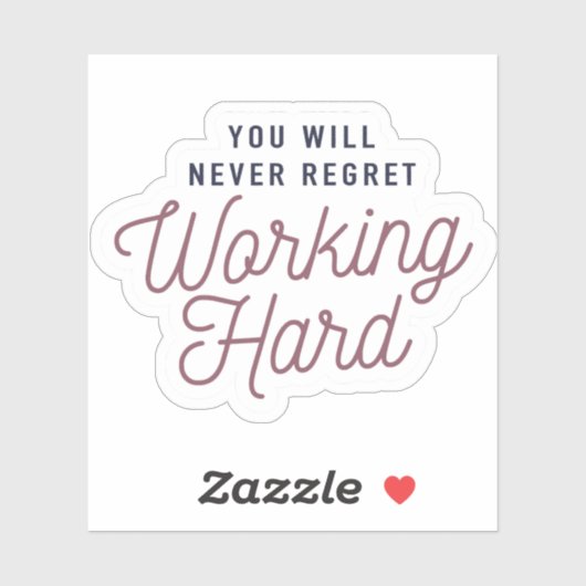 Werk Hard 10pc Waterdichte Sticker Set (Vel)