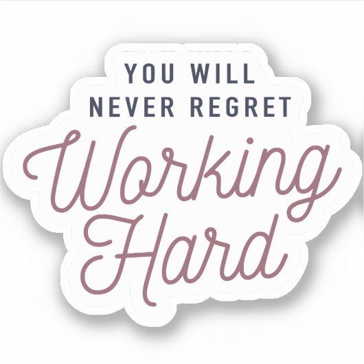 Werk Hard 10pc Waterdichte Sticker Set (Voorkant)