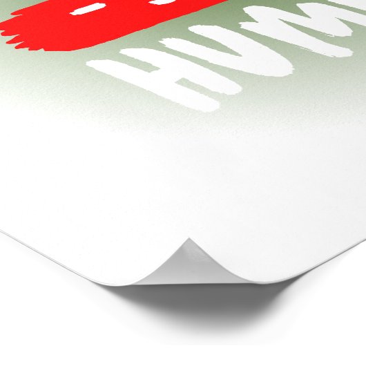 Werk hard, blijf menselijk Poster (Hoek)