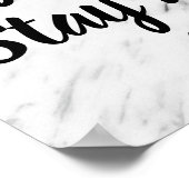 Werk hard Blijf nederig Citaat Gezegde Moderne mar Poster (Hoek)