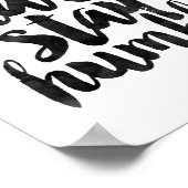 Werk hard, blijf nederig poster (Hoek)