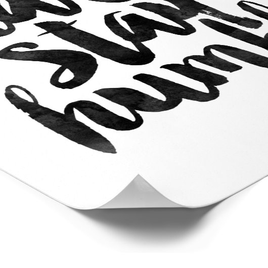 Werk hard, blijf nederig poster (Hoek)