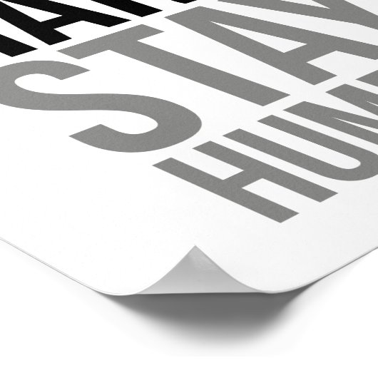 Werk hard, blijf nederig poster (Hoek)