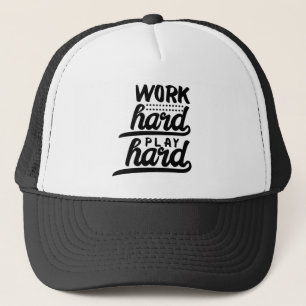 Werk Hard Blijf Sterk Motiverende Attitude Doelen Trucker Pet
