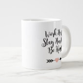 Werk hard blijven Humble Soort Motivatie Mok (Voorkant rechts)