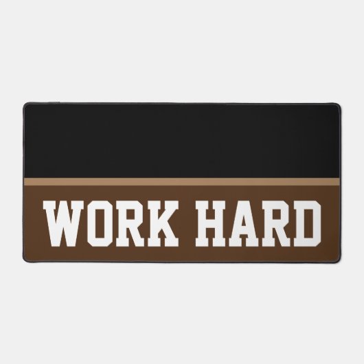 WERK HARD bureau mat (Voorkant)