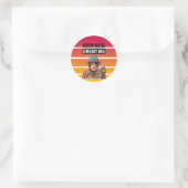 WERK HARD DROOM GROOT RONDE STICKER (Tas)