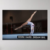 Werk hard, droomgroot - Motivatie Poster (Voorkant)